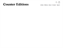 Tablet Screenshot of countereditions.com